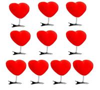 Preciosa pinza para el pelo con forma de corazón para festivales de música, fiestas de cumpleaños, San Valentín, celebraciones, pasadores para adultos