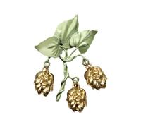 Preciosas agujas para plantas, broches de metal, joyas temáticas naturales, insignias únicas, estructura de aleación, adecuado para fiestas y uso diario. Aguja de broche "Bosques, Einheitsgröße, como