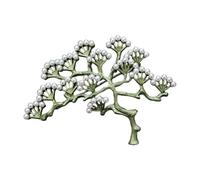 Preciosas agujas para plantas, broches de metal, joyas temáticas naturales, insignias únicas, estructura de aleación, adecuado para fiestas y uso diario. Aguja de broche "Bosques, Einheitsgröße, como