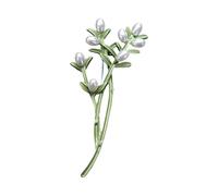 Preciosas agujas para plantas, broches de metal, joyas temáticas naturales, insignias únicas, estructura de aleación, adecuado para fiestas y uso diario. Aguja de broche "Bosques, Einheitsgröße, como