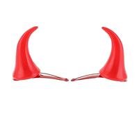 Preciosas pinzas para el pelo para niñas, para sesión de fotos de Halloween, pasadores de pelo estéricas antideslizantes para el pelo con forma de cuerno de buey