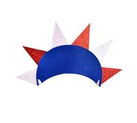 Precioso aro de lentejuelas para el día de la independencia para niñas, diadema de maquillaje, accesorios para el cabello