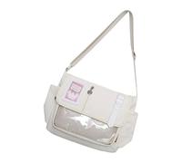 Precioso Bolso Bandolera Transparente Itabag De para Desplazamientos Trabajo Mensajeros Estilos Japoneses para Día A Día Transparente Itabag Estilos