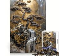 Precioso bonsái, Rompecabezas difícil para Adultos, 1000 Piezas, fortalece la Memoria, Alivia el estrés, Pieza de Arte 38x26cm