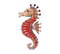 Precioso broche de caballito de mar, joyería de aleación única, elegante decoración de caballito de mar, gran adición a cualquier armario o colección, pin versátil