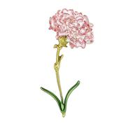 Precioso broche floral de aleación que simboliza el amor y el respeto. Ideal para regalos y accesorios de moda. Broche de clavel, Einheitsgröße, como se describe