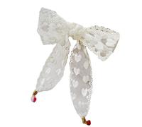 Precioso Coletero Con Lazo Para Niños Delicados Encaje Diademas Suave Cómodo Accesorio De Pelo Para El Uso Diario