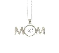 Precioso collar de expresión para el día de la madre, regalo para mamá, abuela, joyería de cumpleaños, Medium