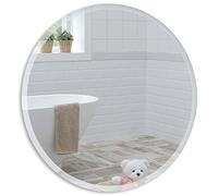 Neue Design Precioso Espejo Redondo de baño, Moderno y Elegante, con Bisel, para Instalar en la Pared 60cm x 60cm