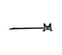 Precioso gato negro horquilla para mujeres adultas Little Girl Barrettes Side Pons Clip Clip pelo investigación clip secundario para uso diario