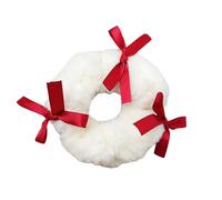 Precioso lazo de felpa para el pelo para mujeres y niñas, coletero peludo para coleta, accesorio para moldear el cabello, adorno elástico para el cabello