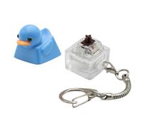 Precioso Llavero De Juguete Escritorio con Forma Pato Resina Elástica para Reducir Estrés Y Decoración Teclados Pato Terapéutico para Trabajo