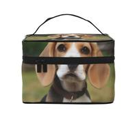 Precioso Perro Beagle Estampado, Bolsa de Maquillaje Bolsa de cosméticos Bolsa de artículos de tocador de Viaje portátil Estuche para lápices Bolsa de artículos de tocador
