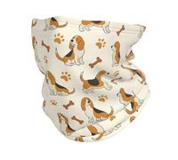 Precioso Perro Beagle Y Su Pata Cuello Pañuelo Respirable Polainas De Cuello Protección UV Pañuelo De Cabeza para Yoga Pesca Adulto 30X26Cm
