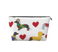 Precioso Perro Salchicha, Bolsa de artículos de tocador Bolsa de Maquillaje Bolsa de cosméticos Bolsa de artículos de tocador de Viaje portátil