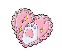 Precioso pin de aleación con diseño de animales con cierre, decoración de moda para chaquetas, bolsos, sombreros, gatos, accesorio de pin, talla única, como se describe