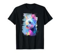 Precioso retrato de perro Yorkie Obra de arte abstracta regalo para mascotas Camiseta