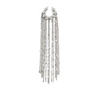 Preciosos aretes para mujer con cuentas de imitación y flecos largos, decoración de moda, One Size, como se describe, como se describe
