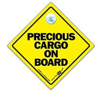 Precious Cargo a bordo coche señal, señal de coche, pegatina de parachoques, señal de bebé a bordo, señal de conducción, automóvil, vehículo señal, preciosos de carga a bordo señal de coche, Amarillo texto, señal de bebé a bordo, Pegatina de Parachoques, Precious Cargo signo, Baby on Board, Adhesivo Para Parachoques, Pegatina, bebé señal, Bebé señal de coche, Nieto a bordo