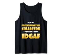 Precious Metals Collector Stack Gold Silver Copper Rare Coin Camiseta sin Mangas