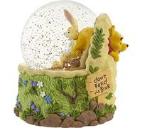 Precious Moments 203704 Disney Don't Feed The Bear Winnie The Pooh Bola de Nieve Musical de Resina/Cristal, Multicolor