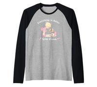Precious Moments Better with Friends Cute Dog Ballet Dancing Camiseta Manga Raglan