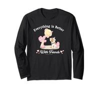 Precious Moments Better with Friends Cute Dog Ballet Dancing Manga Larga
