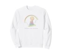 Precious Moments Follow Your Dreams Rainbow Cute Puppy Sudadera