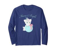 Precious Moments Meowy and Bright Cat Christmas Ornament Manga Larga