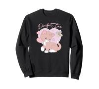 Precious Moments Purrfect Love Cat Sweet Cute Retro Kitty Sudadera