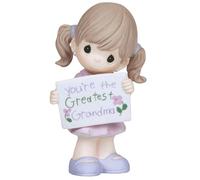 Precious Moments, You'Re The Greatest Grandma, Figura de Porcelana Bisque, niña, 133033