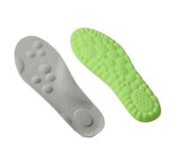 Precisa revolucionaria plantilla ortopédica plantillas confort tecnología nube 4D plantilla confort plantillas para mujeres hombres AMQ295 (verde, F)