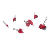 Precisa Spoilboard Superficies Bit Router para placas de madera, cortador de punta de 1/4 pulgadas, herramienta de enrutamiento de vástago de punta