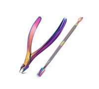 Precise Cuticle Clippers & Pushers Set - Surgical Grade Stainless Steel Cuticle Nipper & Under Nail Cleaner Kit for Home & Salon Use