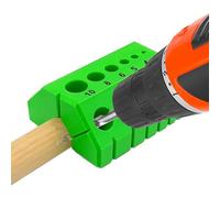 Precise Drill Block, Adjustable Bit Guide, Compact Hole Jig, 45 90 Degree Woodworking Tool, Cabinet Shelf Drawer Installation Aid, Hardware Gear for Doors, Handles, Hinges