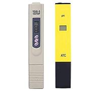 Precise Home Portable Digital PH Meter Water Quality Testing Pen Purity Filter TDS Tester Aquarium Pool SPA Water Quality Monitor Yellow & Light Gray Practical Water Quality Detector