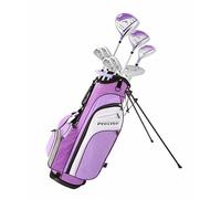 Precise M3 - Juego Completo de Palos de Golf para diestros para Mujer, Incluye 12 Conductores, 3 Madera, 21 híbridos, 7-9 hierros Traseros de cavidad, cuña de Lanzamiento, Putter, Bolsa de Soporte de