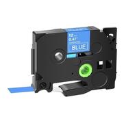 PrecisGear 1 Uds. Fabricante de Etiquetas de 12mm Compatible con TZ TZE 131 231 431 531 631 731 Cinta de terceros(White on Blue)