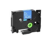 PrecisGear 1 Uds. Fabricante de Etiquetas de 6mm Compatible con TZ TZE 131 231 431 531 631 731 Cinta de terceros(White on Blue)