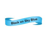 PrecisGear 12 mm de 18 mm Cinta de Cinta de satén Compatible con para Re34 RN34 R234 RW34 R231 PTH110(Black on Sky Blue)