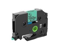 PrecisGear 18mm TZ Label de Etiqueta Blanca TZE231 TZE241 TZE251 TZE221 Compatible con la de Etiqueta PT H100 PT D600 Reemplazo de Mercado de Accesorio Universal(Black on T Blue)