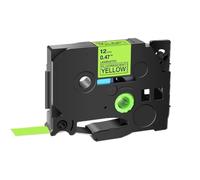 PrecisGear 1pcs 6mm 231 Cinta de Etiqueta Compatible con el Fabricante de Etiquetas para TZ TZE 131 231 431 531 631 731 Reemplazo de terceros Fit(Black on Fluo Yellow)