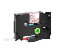 PrecisGear 1pcs 6mm 231 Cinta de Etiqueta Compatible con el Fabricante de Etiquetas para TZ TZE 131 231 431 531 631 731 Reemplazo de terceros Fit(Red on Clear)