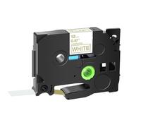 PrecisGear 1pcs 6mm 231 Cinta de Etiqueta Compatible con el Fabricante de Etiquetas para TZ TZE 131 231 431 531 631 731 Reemplazo de terceros Fit(Gold on White)