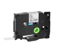 PrecisGear 1pcs 6mm 231 Cinta de Etiqueta Compatible con el Fabricante de Etiquetas para TZ TZE 131 231 431 531 631 731 Reemplazo de terceros Fit(Black on Silver)