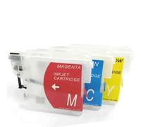 PrecisGear Cartucho de Tinta Recargable LC39 LC980 LC60 LC985 LC38 Compatible con impresoras como MFC-J220 DCP-J315W J125 J515W MFC-J415W