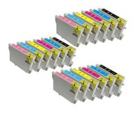 PrecisGear Cartucho de Tinta T0481 T0486 Compatible con Stylus Photo R200 R220 R300 R300M R320 R340 RX500 RX600 RX620 RX640(3 Sets)