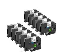 PrecisGear Cinta de Etiqueta 10pcs 12 mm 231 Compatible con Etiqueta TZE-231 TZE-431 TZE-131 TZE-631 H110 D210 para el número 231(5PK Pale Colors)