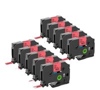 PrecisGear Cinta de Etiqueta 10pcs 12 mm 231 Compatible con Etiqueta TZE-231 TZE-431 TZE-131 TZE-631 H110 D210 para el número 231(10PK Black on Clear)