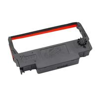 PrecisGear Cinta de impresión de Tinta de 10 Piezas 12,7mm * 4m Negro púrpura Negro/Rojo Compatible con ERC30 ERC34 ERC38 TM-U220 U230 TM-U210 U370(10 pcs Red Black)